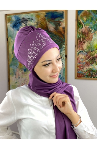 Purple Ready to wear Turban 53NZL7052253-05