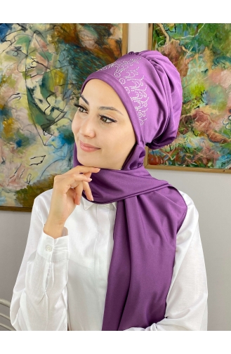 Purple Ready to wear Turban 53NZL7052253-05