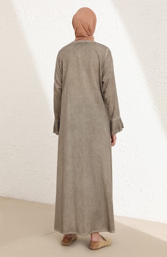 Beige Abaya 9393-04