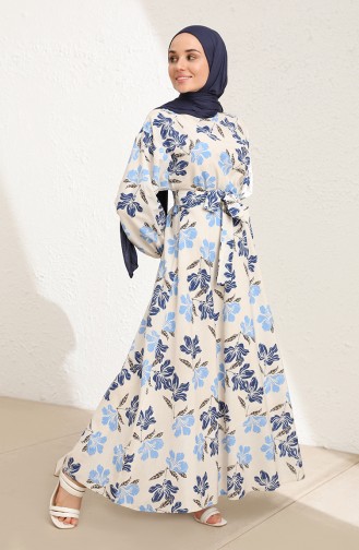 Robe Hijab Bleu 5707-03