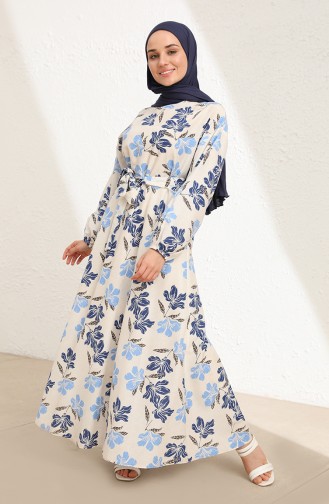 Robe Hijab Bleu 5707-03