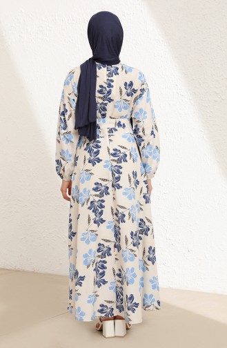 Robe Hijab Bleu 5707-03