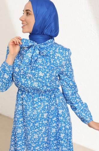 Robe Hijab Bleu 7711-03