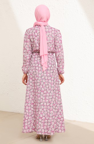 Rosa Hijab Kleider 7711-05