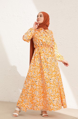 فستان برتقالي 7711-08