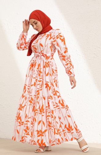 Robe Hijab Orange 6001-03