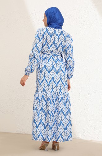 Weiß Hijab Kleider 6002-01