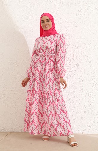 Pink Hijab Dress 6002-02