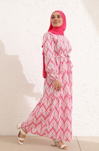 Rosa Hijab Kleider 6002-02