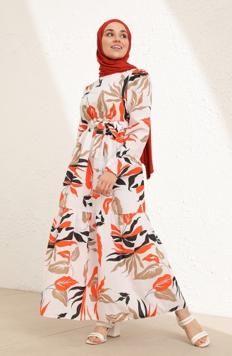 Robe Hijab Orange 6005-03