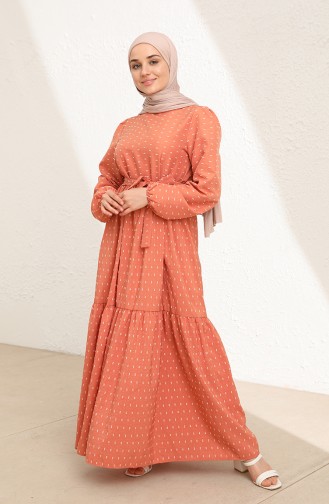 Zwiebelschalen Hijab Kleider 6006-01