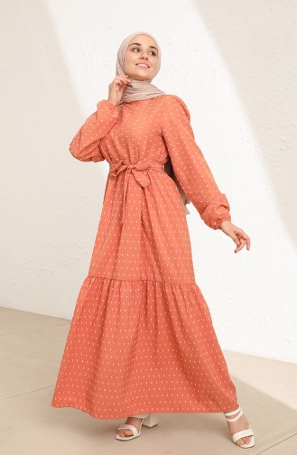 Zwiebelschalen Hijab Kleider 6006-01