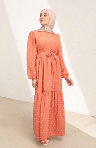 Zwiebelschalen Hijab Kleider 6006-01