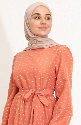 Zwiebelschalen Hijab Kleider 6006-01