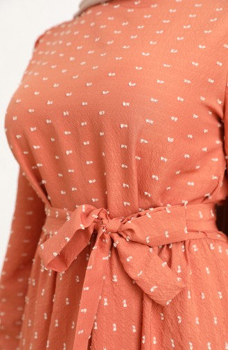 Zwiebelschalen Hijab Kleider 6006-01
