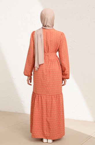Zwiebelschalen Hijab Kleider 6006-01