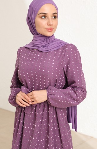 Robe Hijab Pourpre 6006-02