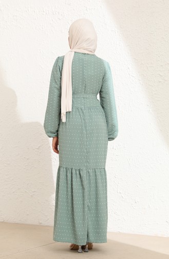 Robe Hijab Vert noisette 6006-06
