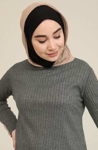 Tofisa Kaşkorse Kapüşonlu Tunik 3833-02 Antrasit