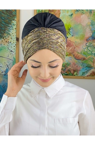 Goldgelb Praktischer Turban 4914MAYŞAP49-01