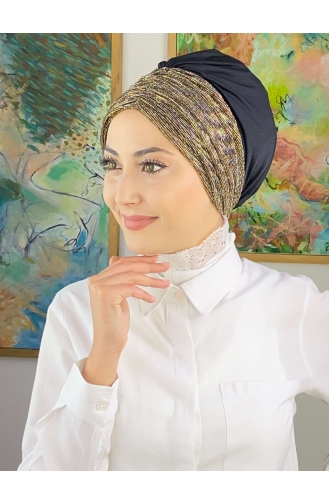 Golden Yellow Ready to wear Turban 4914MAYŞAP49-01