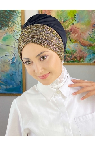 Goldgelb Praktischer Turban 4914MAYŞAP49-01