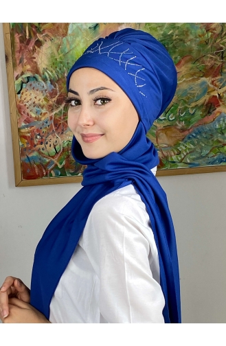 Taç Model Taşlı Atkılı Bone 63NZL7052263-05 Saks