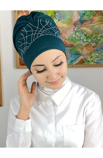 Oil Blue Ready to wear Turban 83NZL7052283-01