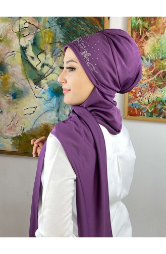 Mitte Lila Praktischer Turban 43NZL7052243-03