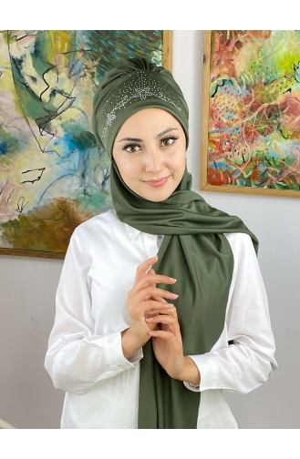 Henna Green Ready to Wear Turban 43NZL7052243-04