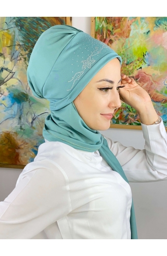 Sea Green Ready to Wear Turban 43NZL7052243-09