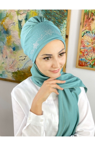 Sea Green Ready to Wear Turban 43NZL7052243-09
