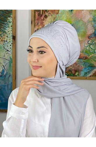 Turban Pret-a-Porter Gris clair 4714MAYŞAP47-01