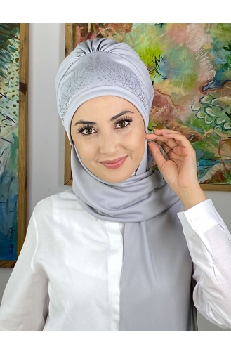Turban Pret-a-Porter Gris clair 4714MAYŞAP47-01
