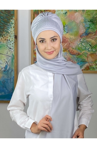 Turban Pret-a-Porter Gris clair 4714MAYŞAP47-01