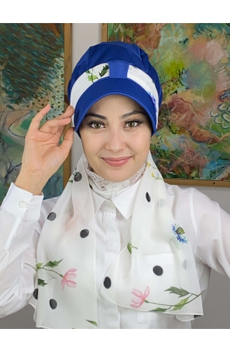 Saks-Blau Praktischer Turban 15NZL7052215-01