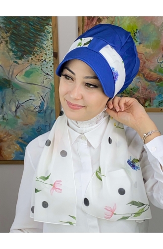 Saks-Blau Praktischer Turban 15NZL7052215-01