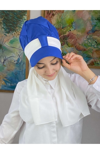 Saks-Blau Praktischer Turban 15NZL7052215-02