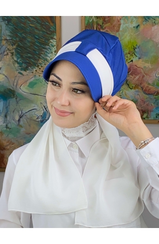 Saks-Blau Praktischer Turban 15NZL7052215-02