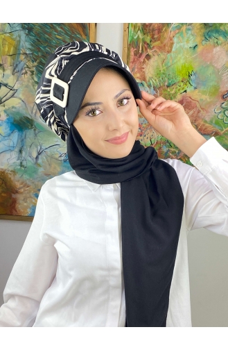 White Ready to Wear Turban 4814MAYŞAP48-01