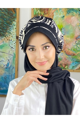 White Ready to Wear Turban 4814MAYŞAP48-01