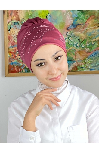 Dunkel-Rose Praktischer Turban 93NZL7052293-10