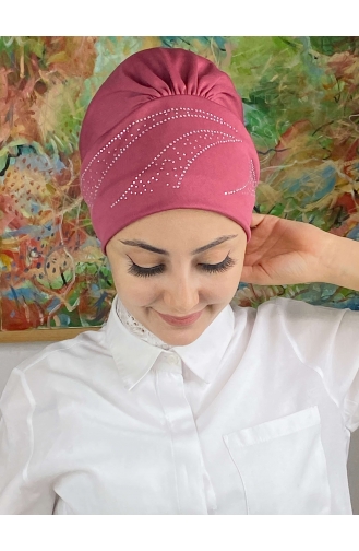 Dark Dusty Rose Ready to Wear Turban 93NZL7052293-10