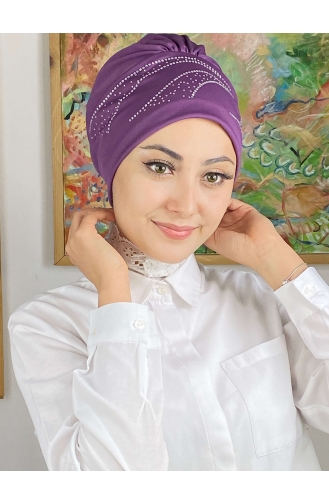 Hellviolett Praktischer Turban 93NZL7052293-05