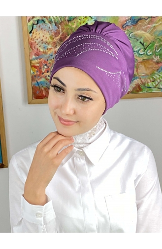 Hellviolett Praktischer Turban 93NZL7052293-05