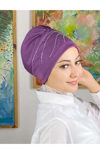 Hellviolett Praktischer Turban 93NZL7052293-05