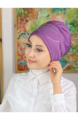 Hellviolett Praktischer Turban 93NZL7052293-05