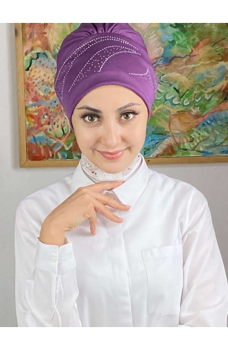 Light Purple Ready to Wear Turban 93NZL7052293-05