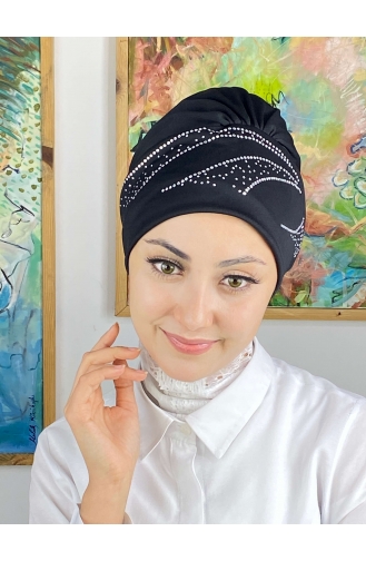 Schwarz Praktischer Turban 93NZL7052293-06