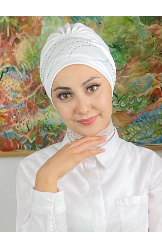 Weiß Praktischer Turban 93NZL7052293-09